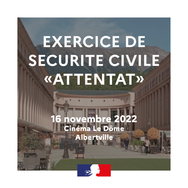 Exercice de sécurité civile "Attentat" à Albertville - 16 novembre 2022
