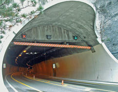 Exercice de sécurité dans le tunnel du Siaix dans la nuit du mardi 2 au mercredi 3 juillet