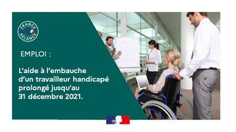 France Relance : prolongation des aides à l'embauche de travailleurs handicapés jusqu'au 31 décembre