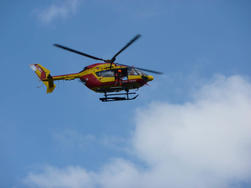 Saison estivale :  BIlan opérationnel de l'hélicoptère de la sécurité civile à Courchevel